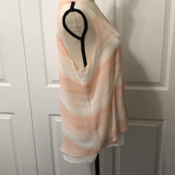 NWOT Calvin Klein Jeans Womens Scoop Neck Layered Tank, XL, Peachy Pinkish Cream - Picture 5 of 7